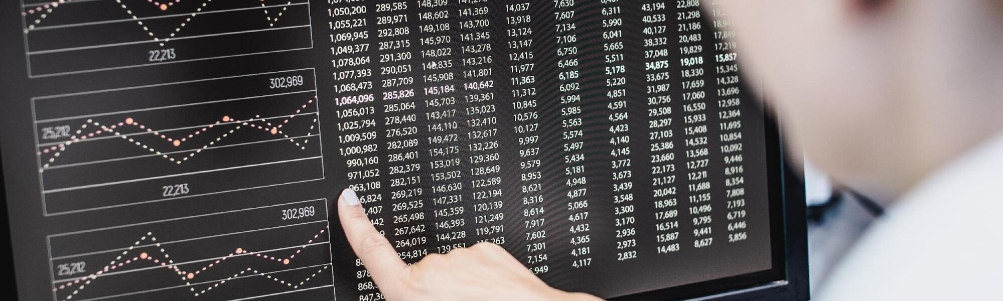 data on screen