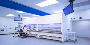 lab with scientist working