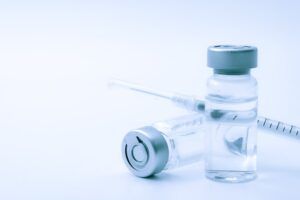 Vials and syringe