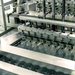 syringes in lab equipment