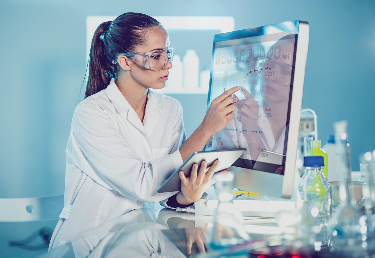 Working at Science Lab