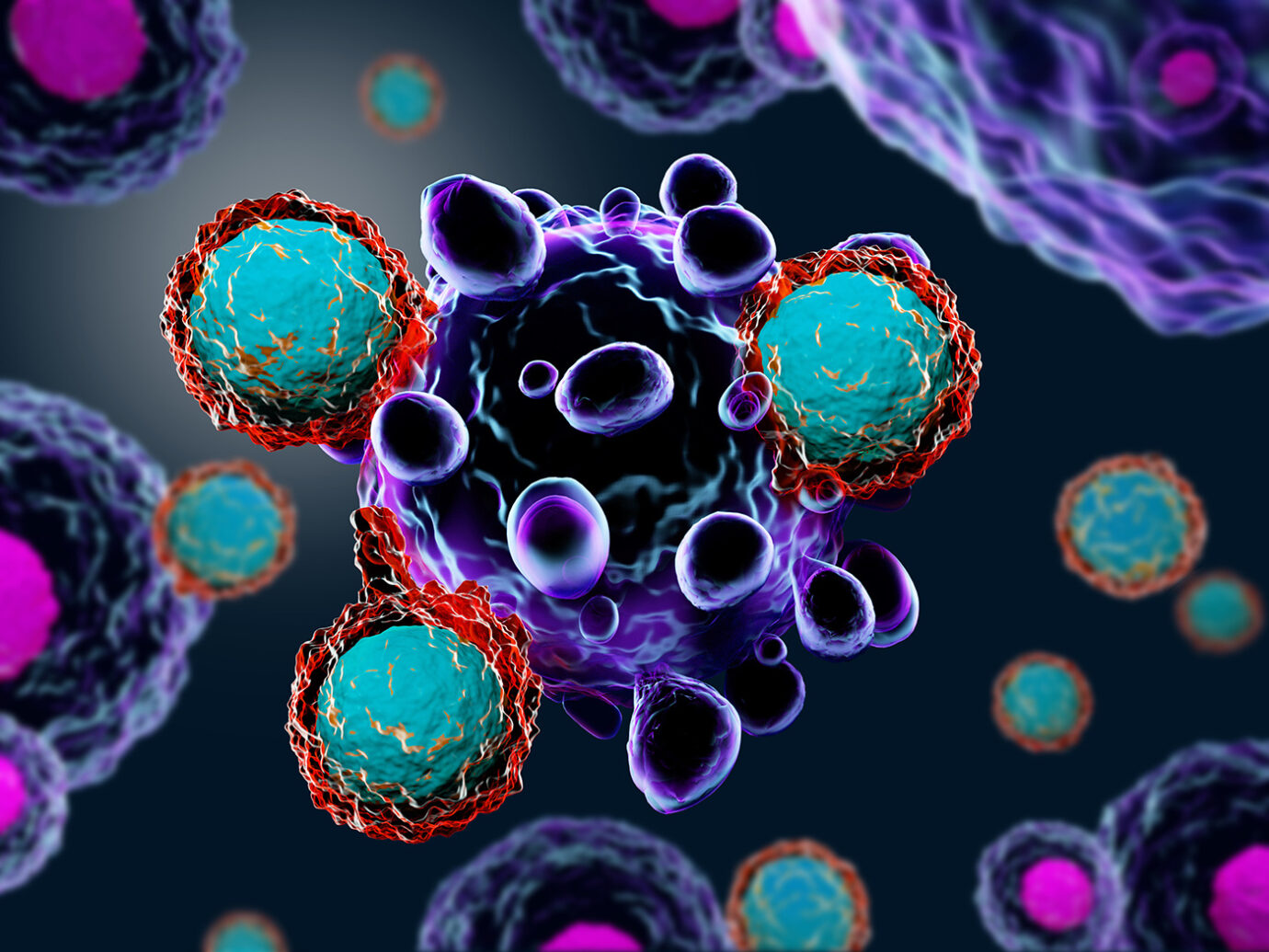 Advanced therapies 3D rendering